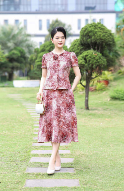 Set bộ lụa trung niên cao cấp T491 (Sao chép)