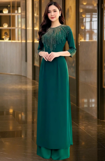 Áo dài sui gia dành cho hai mẹ trong ngày cưới của cô dâu chú rể ADL17 có bigsize