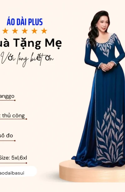 Áo dài xui gia chất liệu lụa mango cao cấp ADM28